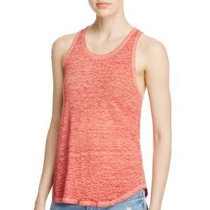 JOIE Levi linen tank in Coral Rose